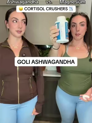 Which is actually better for cortisol? This is not medical advice, always refer to your own physician for health advice. Results may vary. #resultsmayvary #ashwagandha @Goli® Nutrition 