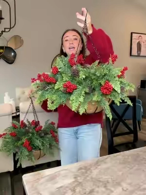 my front porch will be popping ❤️🎄 #winterdecor 