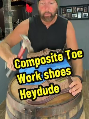 Men's HEYDUDE Wally Work CT Wide shoes bring the comfort of a casual slip-on into the workday. Features a wide fit, breathable mesh upper, easy-on elastic laces, composite satety toe, electrical hazard rating, reflective detailing, removable foam insole, and a lightweight flexible slip-resistant rubber outsole. 100% metal free and treated with a water-repellent spray. A solid Black Friday or Christmas gift for guys who want work-ready protection without giving up HEYDUDE comfort. #tiktokshopstockup #tiktokshopblackfridaysale #tiktokshopcybermonday #tiktokshopfalldealsforyou #tiktokshopcreatorpicks @HeyDude 