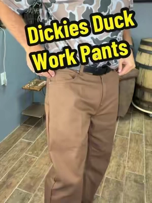 Dickies Men's Regular Fit Duck Pants built for hard work and everyday durability. TOUGH MAX fabric adds strength and abrasion resistance, while Dickies FLEX technology gives you room to move without feeling stiff. Five built-in pockets keep your everyday work essentials close. Rugged work pants for construction, shop work, mechanics, farm work, and demanding jobs. A solid Black Friday or Christmas gift for the working man. #workhardstyleharder #tiktokshopstockup #tiktokshopblackfridaysale #tiktokshopcybermonday #tiktokshopfalldealsforyou @Dickies 