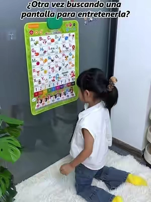 12 canciones en un solo póster 🎶 Perfecto para cantar, jugar y aprender sin usar tablet. #educationaltoy #Montessori #weeklydeals #tiktokshopstockup 