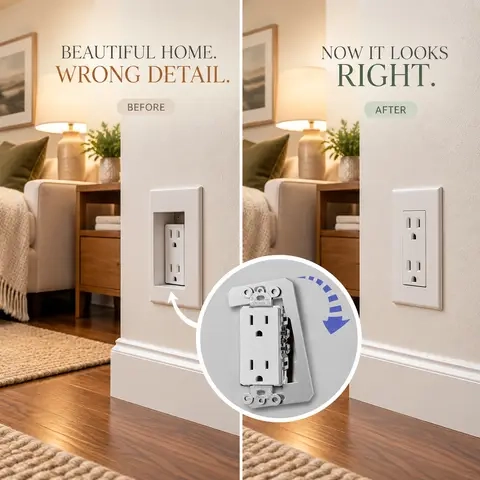 I ignored this little detail for months… until I finally fixed it. 😅
Funny how the smallest things become the ones you notice every day.
A cleaner finish can change the whole feeling of a room. #toolupgrade #TikTokShopFallDealsForYou #tiktokshopstockup #homeupgrade #homedecor #homeimprovement #oldhouse #housemaintenance #diyhome #homerenovation #homeprojects #fixit #homeowner #electrical