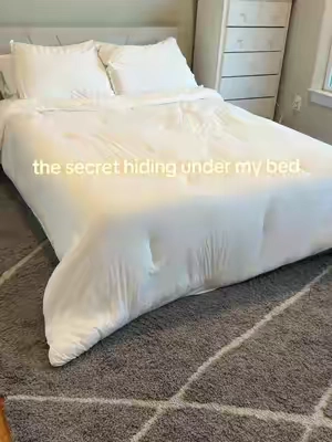 Smartest bed ever #bedframe #headboard #storage #underbedstorage #upholsteredbed 