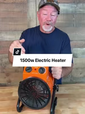 1500W Electric Greenhouse Heater with Thermostat, Fire-Resist Tube, 25° Adjustable Angle, IPX4 Rating, Overheat Shut-Off, Fan+Heat Modes, Heat+Ventilate Function, Durable Plastic Heating System, Portable Handle for Grow Tent, Home Use ##electricheater##heater##portableheaters##greenhouse##tiktokshopcreatorpicks@@VEVOR Home Improvement  