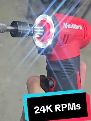 POV: Tight corners and weld cleanup eat your time with a bulky grinder until this 90° die grinder gets in there at the speed you pick 🔥 This NiuWork 12V Cordless Brushless Right Angle Die Grinder hits up to 24,000 RPM with 4 speeds. Slow it down for control or open it up for rust, welds, and shaping. Compact 90° head plus 2 batteries so you can keep working. Pick the speed. Finish the job. If you need a die grinder that fits tight spaces and doesn’t run at one wild speed, this NiuWork is a solid shop add. Drop a 🔥 if you need this! Tap the orange cart 🛒 #DieGrinder #CordlessGrinder #NiuWork #Metalworking #GarageTools 