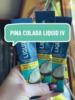 This pina colada flavor is hard to find in ANY stores 🥥 💦 @Liquid I.V. #electrolytes #hydration 