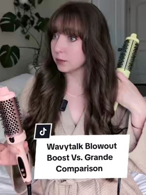 which one would you choose? my fav way to get a quick blowout with @wavytalkofficial Blowout Boost 💕 #wavytalk #thermalbrush #hairtutorial #blowout #hair 