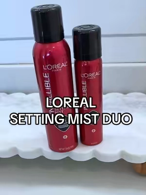 L’Oréal infallible setting mist duo is finally back in stock!!!  #loreal #lorealsettingspray #makeupsettingspray #makeupsettingmist #lorealparismakeup @loréal paris usa 