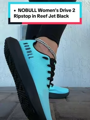 NOBULL Women's Drive 2 Ripstop in Reef Jet Black ##Nobull##gymshoes##walkingshoes##tiktokshopcreatorpicks##sneakerhead