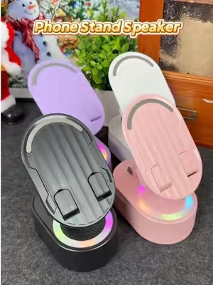 This isn’t just a speaker it’s a charger and phone stand too#kitchengadgets  #giftideas  #phonestand  #techfinds 