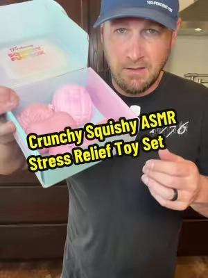 4-Piece Crunchy Squishy ASMR Stress Relief Toy Set, Soft Stretchy Realistic Novelty Shapes (Soap, Cream, Butter, Pineapple Bun), Whimsical Relaxing Gifts, Toys for Grown Ups, Cute Desktop Ornaments, Trendy Selfie Props. #pinkaesthethic #crunchy #squishy