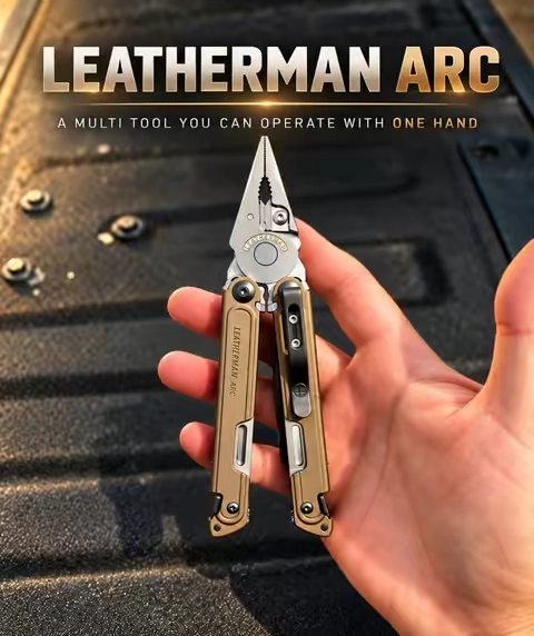 Leatherman ARC 20-in-1 multi tool with one-hand access and premium EDC design. #Leatherman #LeathermanARC #MultiTool #EDC #Tools