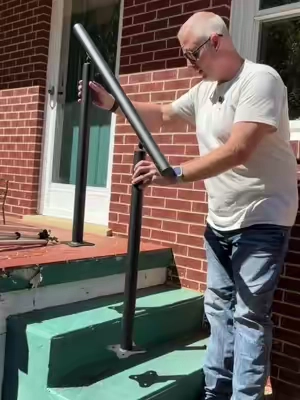 VEVOR 3 FT Outdoor Stair Railing For 1 To 3 Steps Adjustable Aluminum Handrail For Concrete Steps #TikTokShopCreatorPicks #tiktokshopstockup #toolupgrade #OutdoorStairRailing #HandrailForSteps  @VEVOR Outdoor Store 