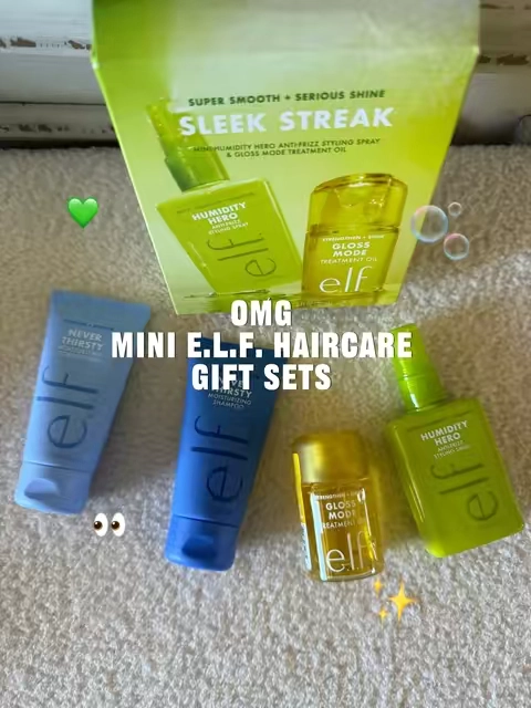 Omggg elf dropped travel sized haircare and it’s literally everything you need to put in a stocking! How freaking cuuuuuuute 🥹😍 #elfcosmetics #elfhaircare #elfyeah #stockingstuffers #tiktokshopfalldealsforyou @e.l.f. Hair 