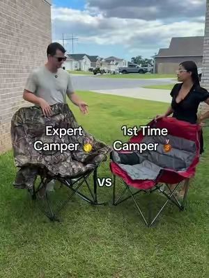 The fact these 2 are the same price shocks me for how much better this is #campingchair #chair #patiochair #outdoorchair 