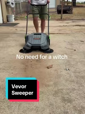 Clean it up! #cleanshop #homeimprovement #garage #sweeper #vevor @Haidee_Collab 
