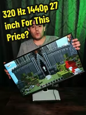 320 hz 1440p 27 inch gaming Monitor for this price?! #monitor #gamingmonitor #highrefreshrate #GamingSetup #tiktokshopstockup 