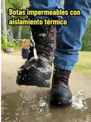 Botas impermeables con aislamiento térmico de 200 gramos para trabajo y uso diario #tiktokshopcreatorpicks #tiktokshopfalldealsforyou #tiktokshopstockup #botasdetrabajo #waterproof 
