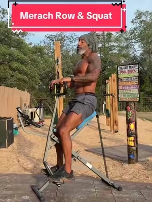 Strong legs are about more than looking good—they help you get up, move with confidence, and keep doing things for yourself. 💪🏾 This MERACH 2-in-1 squat rowing machine lets you practice that sit-to-stand movement with adjustable resistance. Control each rep, drive through your feet, and make every squat count. Train for independence, fam. 🔥 #over35 #squats   #LegDay #HomeFitness