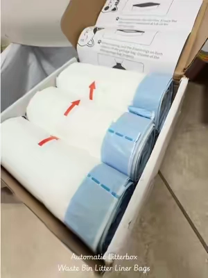Tired of flimsy bags spilling waste everywhere when you empty your automatic cat litter box? 🙅‍♀️ Upgrade your waste drawer with these heavy-duty Warcat cat litter liner bags. Designed specifically for automatic setups, these claw-proof and leak-proof drawstring bags securely hold over 13 lbs of waste. No more ripping, tearing, or messy spills when it's time to take out the trash. Grab your 3-roll, 45-bag supply! #automaticlitterbox #litterboxlinerbags #selfcleaninglitterbox #catessentials #tiktokshopcreatorpicks 