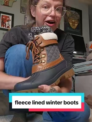 Definitely a solid pair of boots 👌 #winterboots #boots #widefootfriendly #bootsforwomen #fleecelined 
