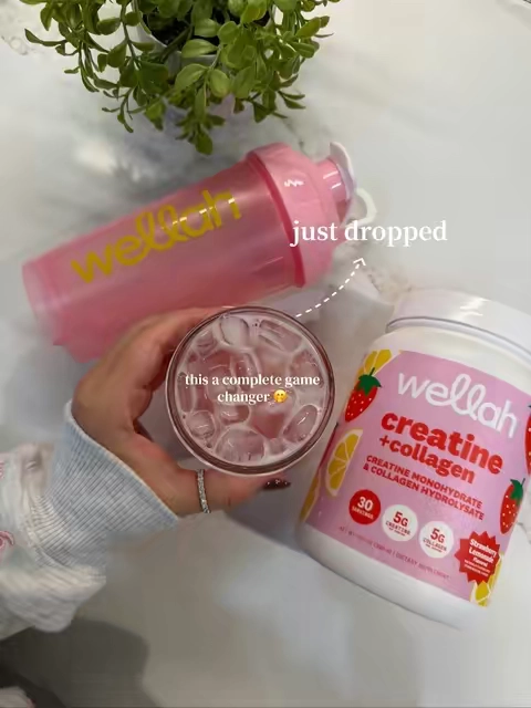 2 in 1 creatine + collagen 🤍 #creatine #collagen 