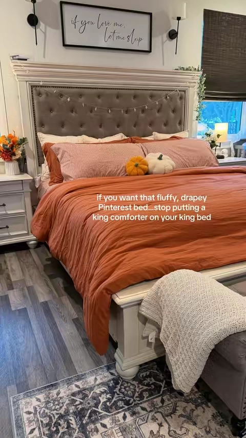 You’ll never go back to regular after you’ve discovered OVERSIZED bedding #comforterset #oversizedbedding #beddingset #tiktokshopfalldealsforyou 