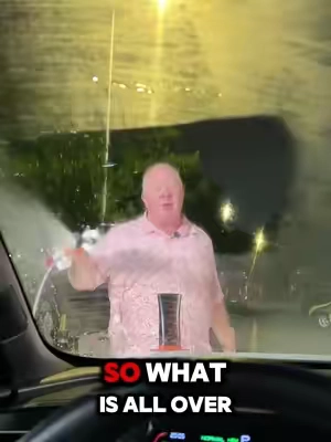 The oil film on the glass can easily lead to dangerous driving during heavy rainstorms and at night #dangerous #CarClean #Windshield #oilfilmcleaner #tiktok