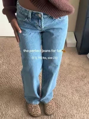 my everyday jeans for fall😫🍂 #pacsunjeans #lowrisebaggyjeans #falljeans #lowrisejeans 