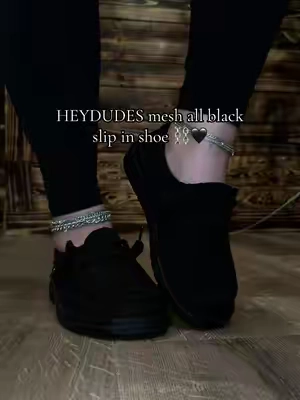 @HeyDude all black mesh mono shoe