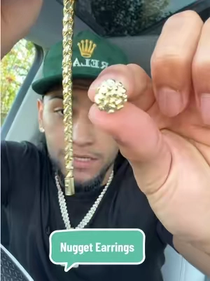 #goldearrings #nuggetearrings #earrings #tiktokshop #holylegendjewelry 