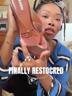 The Melissa Jelly Wedges are finally in stock and they actually had my size 😭🙌🏾!  #wedgesandals #jellysandals #fashionsandals #fashiontok #wedgeheels 