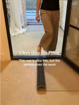 If you have a low clearance door this ultra thing doormat is a game changer #Doormat #EntrywayDecor #DirtTrapper #HomeFind #rug