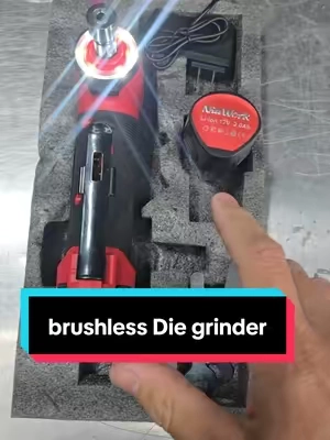 POV: Tight corners and weld cleanup are a fight with a bulky grinder until this 90° die grinder gets in there at the speed you pick 🔥 This NiuWork 12V Cordless Brushless Right Angle Die Grinder hits up to 24,000 RPM with 4 speeds. Slow it down for control or open it up for rust, welds, and shaping. Compact 90° head plus 2 batteries so you can keep working. Pick the speed. Finish the job. If you need a die grinder that fits tight spaces and doesn’t run at one wild speed, this NiuWork is a solid shop add. Drop a 🔥 if you need this! Tap the orange cart 🛒 #DieGrinder #CordlessGrinder #NiuWork #Metalworking #GarageTools 
