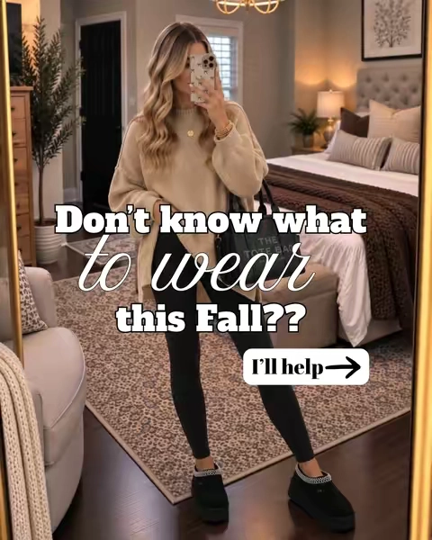 5 Fall outfit ideas for the days you want to look cute but don’t want to spend forever figuring out what to wear 🍂🤎 I put together easy outfits with TikTok Shop fashion finds you can mix and match all season. Think cozy sweaters, flattering jeans, leggings, jackets, comfy shoes, and accessories that pull the whole look together. These are the pieces I’d reach for when I want to get dressed and get out the door! Whether you need a casual outfit for school drop-off, something cute for a coffee run, layers for a football game, or an easy look for a fall weekend, there’s an idea here for you. I love finding affordable fall fashion that feels wearable for real life, and TikTok Shop has so many good finds right now. 😍 Save this for the next time you’re staring at your closet wondering what to wear this fall…and tell me which outfit you’d wear first! 👀