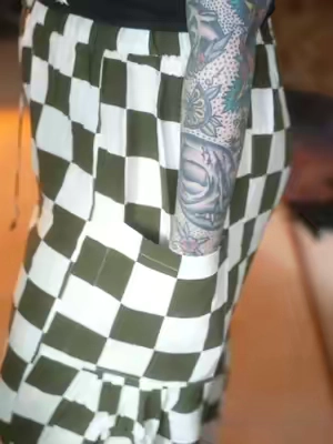 If checkered vans shapeshifted into pants 