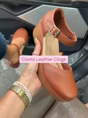 🍁 Clarks Collection Leather Clog #clarks #clogs #maryjanes #tiktokshopfalldealsforyou #qvcloyaltyprogram @QVC, Inc 