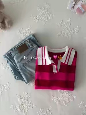 The sweater polo that looks expensive but feels SO soft  💕☁️Easy, polished & perfect for fall. Adding this one to my rotation ASAP •#fallfashioninspo