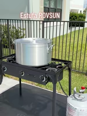 ROVSUN 1/2/3 Burner Propane Gas Stove, 75000BTU/150000BTU/225,000 BTU High Pressure Outdoor Camping Burner with CSA Listed Regulator, Picnic Cooker Perfect for Home Brewing Maple Syrup Patio Turkey Frying Canning #rovsun #campin #burner #TikTokShopFallDealsForYou #TikTokShopStockUp 