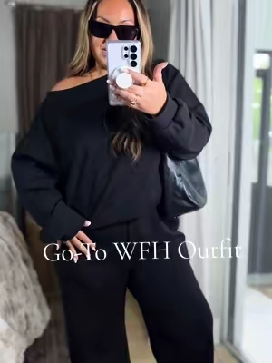 It makes me feel pulled together but it's comfy enough @Katch Me Chic  #katchme #twopieceset #wfhoutfit #comfortablestyle  #affordablefashion 