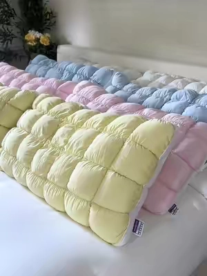 literally best pillows I’ve ever had ☁️ #mellow #mellowsleep #puffpillow #fluffypillow 