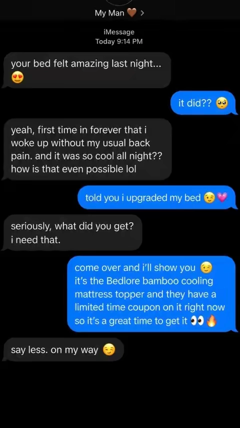 #bedlore #coolingmattresstopper #mattresstopper #backpainrelief 