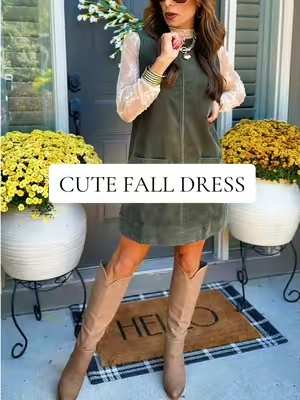 #corduroy #dress #fashion #womensfashion #FallFashion 