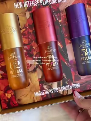 holy grail Sol de Janeiro INTENSE lineup ☀️☀️☀️ #soldejaneiro #perfumetok #tiktokshopcreatorpicks  #tiktokshopfalldealsforyou #tiktokshopblackfridaysale @Sol de Janeiro  Disclaimer: Final price, shipping costs, coupons, and discounts may vary and are subject to change at any time. Always check the TikTok Shop listing for the latest details. Results may vary. Video posted on 9/27/26. 