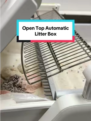 Nice open top automatic litter box #automaticlitterbox #selfcleaninglitterbox #catlitterbox #litterbox #opentoplitterbox 