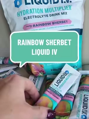 Rainbow sherbet is so good but it’s hard to find in ANY stores 🔥 @Liquid I.V. #electrolytes #hydration 