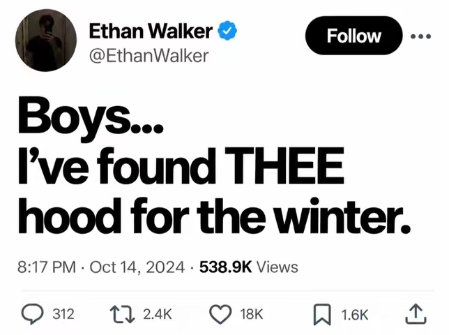 I’m staying warm this year 