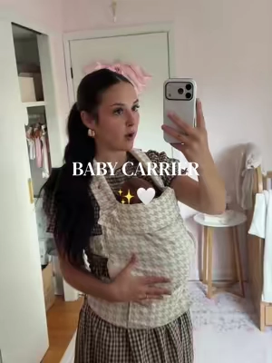 So comfy for mama + baby 🤎✨ #babycarrier #pregnancy #ftm #baby #newborn 