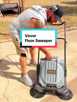 This manual push sweeper makes cleaning up the shop, garage, driveway, or warehouse quick and easy—no batteries or electricity needed! #VEVOR #FloorSweeper #ShopTools #GarageCleanup #CleaningHacks @Haidee_Collab @VEVOR Outdoor Store @VEVOR Store @VEVOR Automotive Store 
