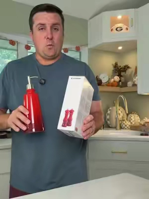 These are going to be perfect for the holidays. #lecreuset #soapdispenser 
